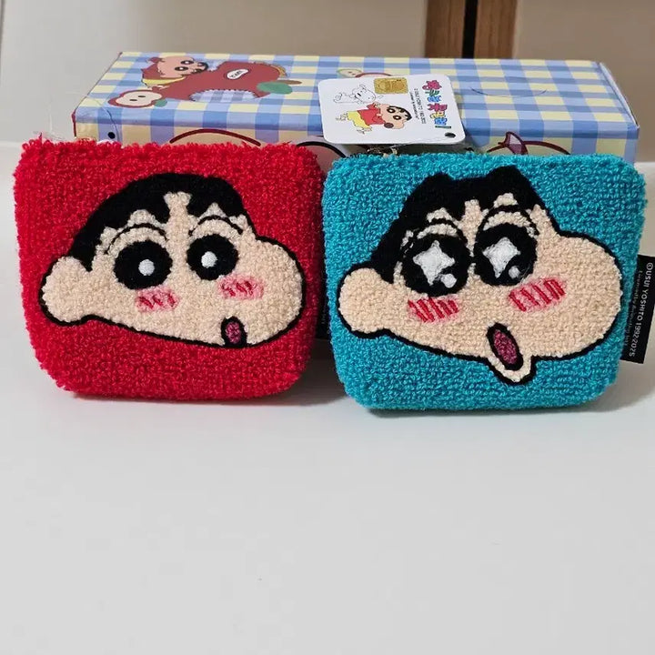 [BUNJANG] Crayon Shin-chan "Ppo-geul-i" Coin/Card Wallet Bundle Set (New) / (일괄)짱구 뽀글이 동전/카드 지갑 (새상품)