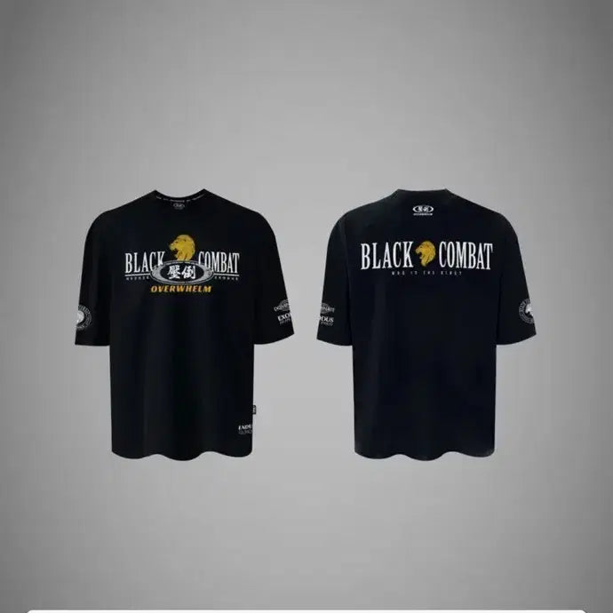 [BUNJANG] Black Combat Overwhelming Short Sleeve T-Shirt / 블랙컴뱃 압도 반팔