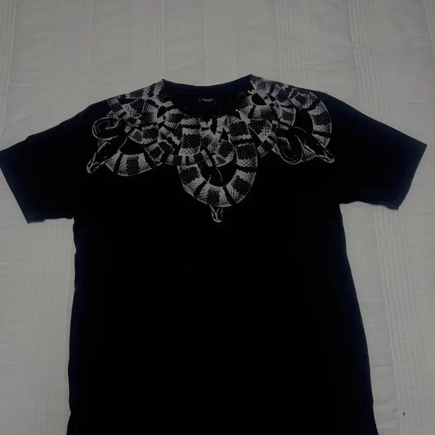 [BUNJANG] Marcelo Burlon Black Snake Short Sleeve T-Shirt / 마르셀로불론 블랙 스네이크