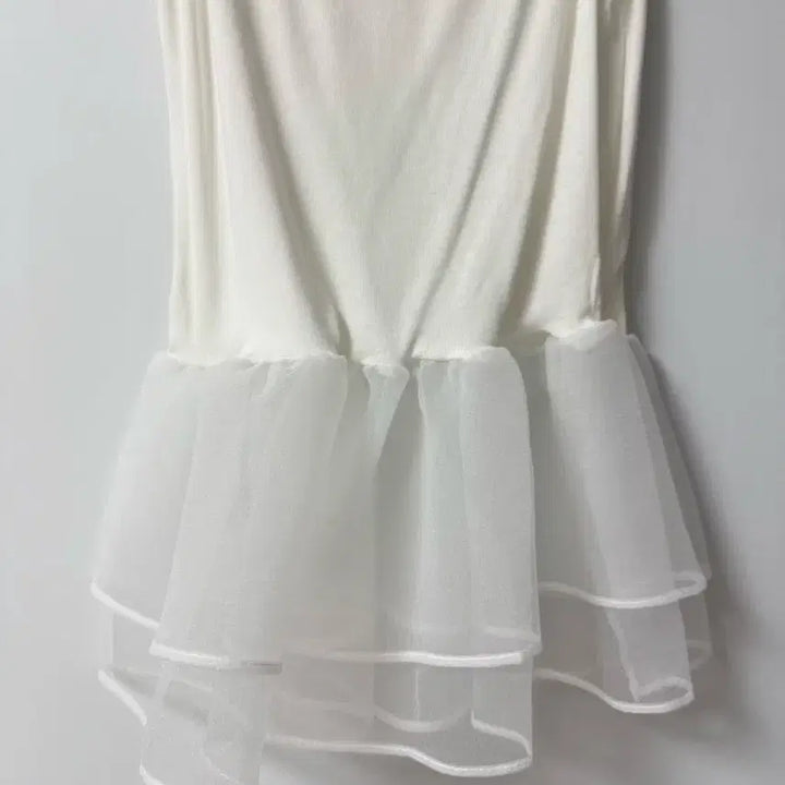 [BUNJANG] White Layered Sleeveless Dress / 화이트 레이어드 나시 -새제품