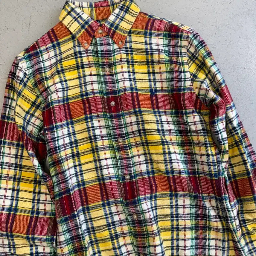 [BUNJANG] Polo Ralph Lauren Yellow Check Shirt / 폴로 랄프로렌 옐로우 체크 셔츠