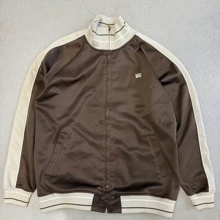 [BUNJANG] Vans Brown Track Jacket / Vans 반스 브라운 트랙 자켓
