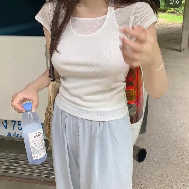 [BUNJANG] Leeds Layered T-Shirt / leeds 리즈 레이어드 티