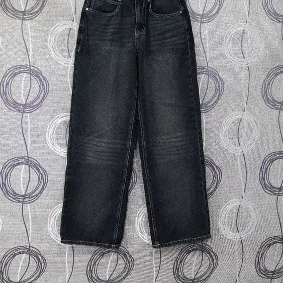 [BUNJANG] Second Monologue Black Wide Denim Pants / 세컨모놀로그  블랙 와이드 데님 팬츠