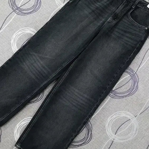[BUNJANG] Second Monologue Black Wide Denim Pants / 세컨모놀로그  블랙 와이드 데님 팬츠