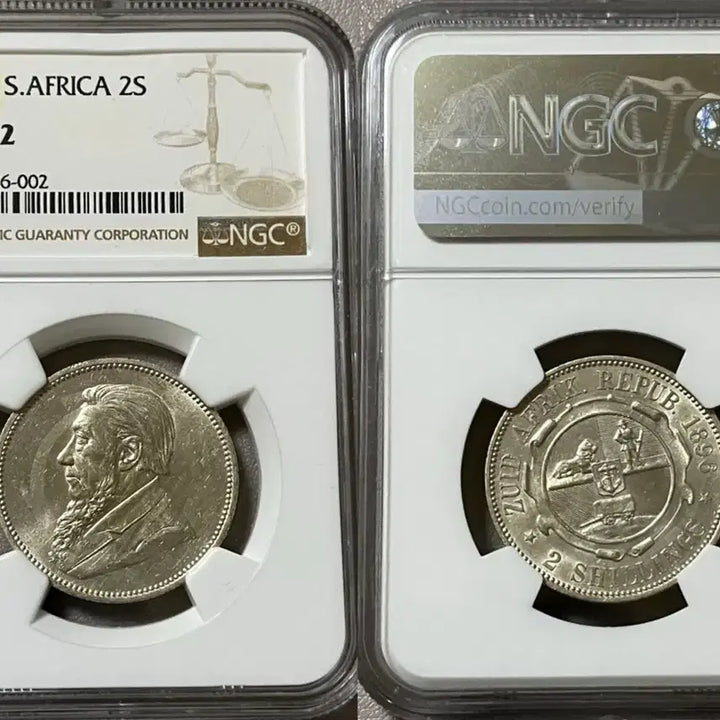 [BUNJANG] South Africa 1897 2 Shillings MS 62 / NGC 1897년 남아공 2실링 MS 62
