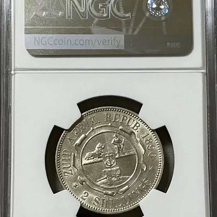 [BUNJANG] South Africa 1897 2 Shillings MS 62 / NGC 1897년 남아공 2실링 MS 62