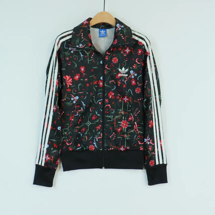 [BUNJANG] Adidas Flower Pattern Track Top Jersey / 아디다스 adidas 정품 플라워 패턴 트랙탑 저지 95 유니크 빈티지