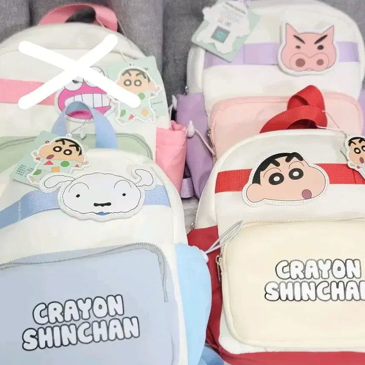 [BUNJANG] Official Crayon Shin-chan Mini Backpack / [정품] 짱구캐릭터 미니백팩 판매 (부리부리맨, 흰둥이, 짱구 등)