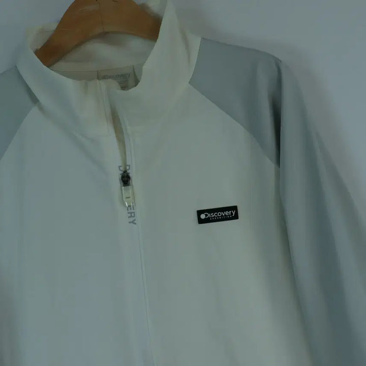 [BUNJANG] Discovery Authentic Windbreaker Jacket White Size 105 Gorpcore / 디스커버리 Discovery 정품 바람막이 자켓 화이트 105 고프코어