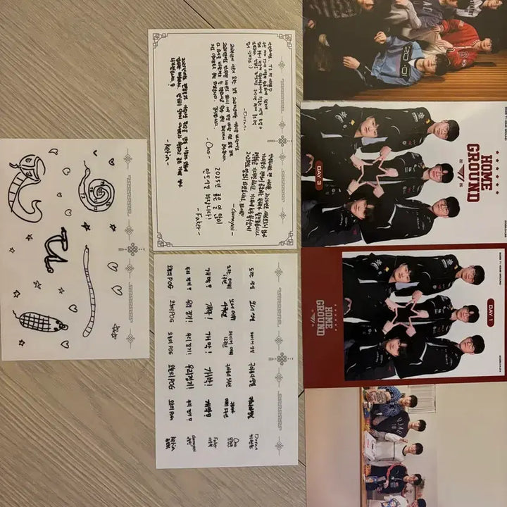 [BUNJANG] T1 Homeground Merchandise Set with Autographed Letter / 티원 굿즈세트 홈그라운드 친필편지