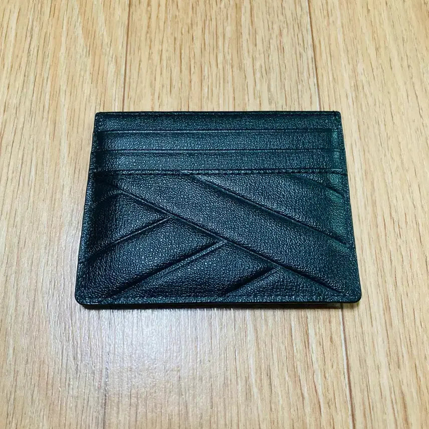 [BUNJANG] Daks Black Quilting Card Wallet Full Box / 닥스 블랙 퀼팅 카드지갑 풀박