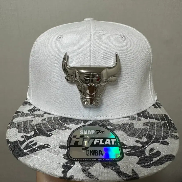 [BUNJANG] NBA Chicago Bulls White Camo Snapback Hat / NBA 시카고 불스 스냅백 화이트 카모