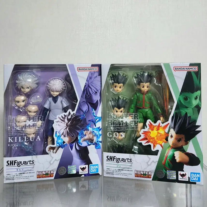 [BUNJANG] Hunter x Hunter S.H.Figuarts Killua &amp; Gon Action Figures Bundle Set / [오늘발송] 헌터x헌터 shf 키르아, 곤 액션 피규어