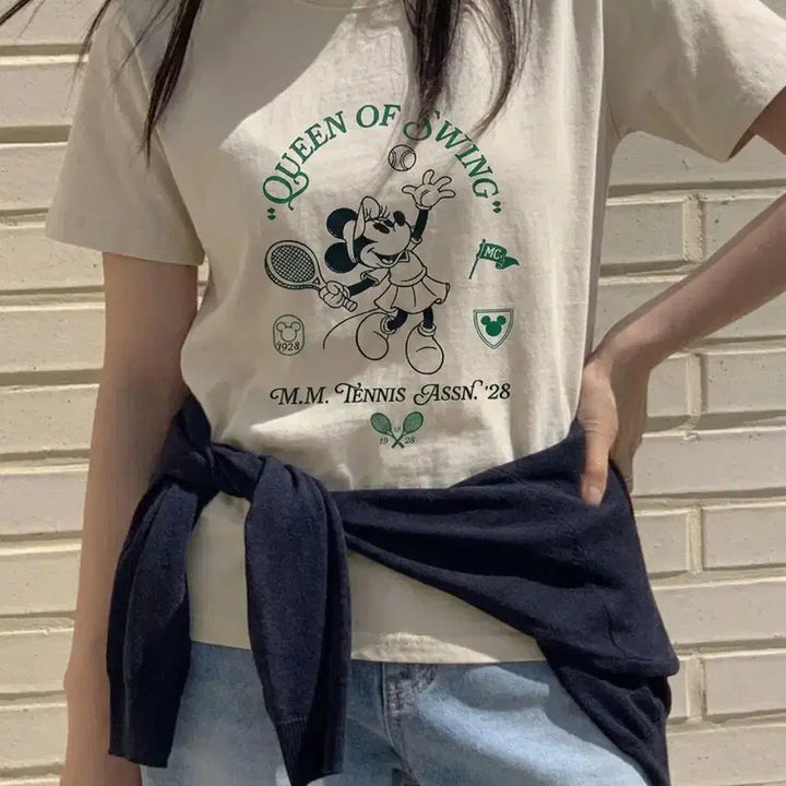 [BUNJANG] Genuine Mickey Mouse Short Sleeve T-Shirt / 새상품 테니스 정품 미키마우스 반팔 티셔츠 3컬러