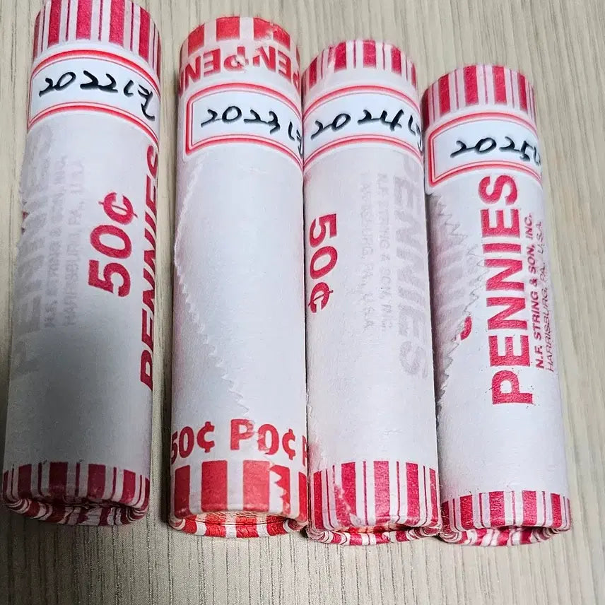 [BUNJANG] United States Lincoln Penny Coin Set (2022-2025) / (미사용)미국 링컨페니 (2022~2025년)4개년  일괄