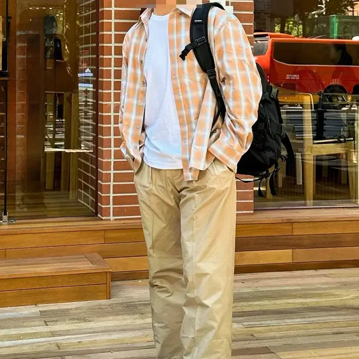 [BUNJANG] Teele Young Adjust Two-Tuck Chino Pants Beige / [XL] 틀영 어드저스트 투턱 치노팬츠 베이지
