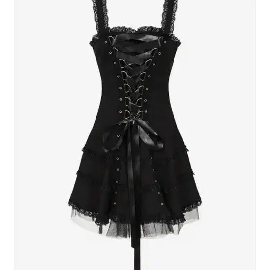 [BUNJANG] Helly Plain Dress Gothic Style / 고딕 원피스 헬버니 헤일리 플레인 드레스 펑크