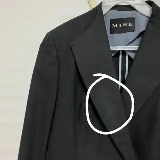[BUNJANG] MINE Black Jacket / MINE 블랙 자켓 82-94-160 (44)