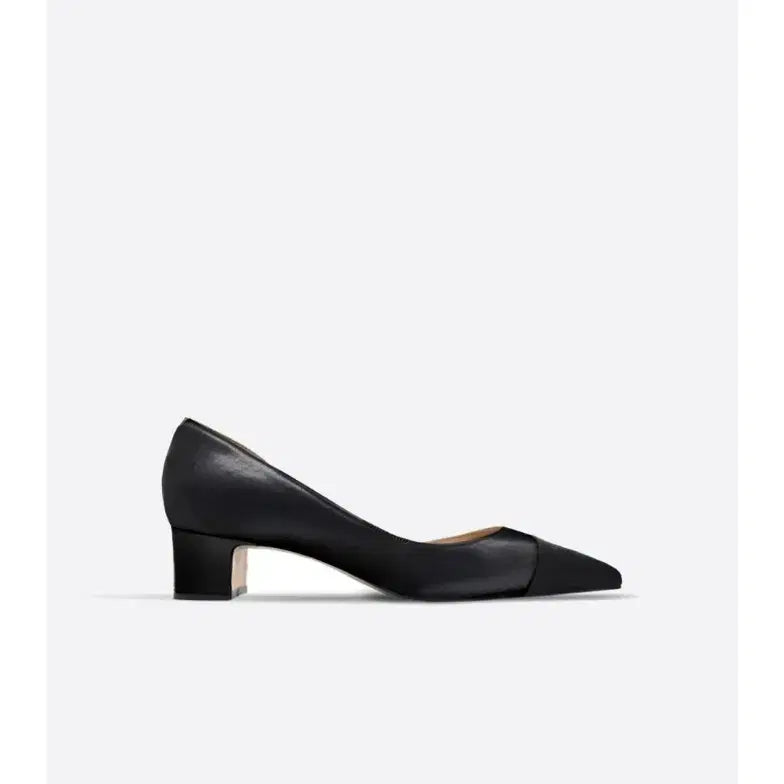 [BUNJANG] BlancSho Half Moon Side Open Black Heels / 블랑쇼 하프문 올블랙 220 사이드오픈