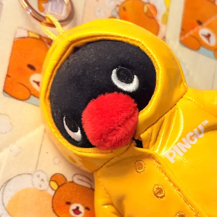 [BUNJANG] Yellow Penguin Plush Keychain / 노랑 우비핑구 봉제인형 키링
