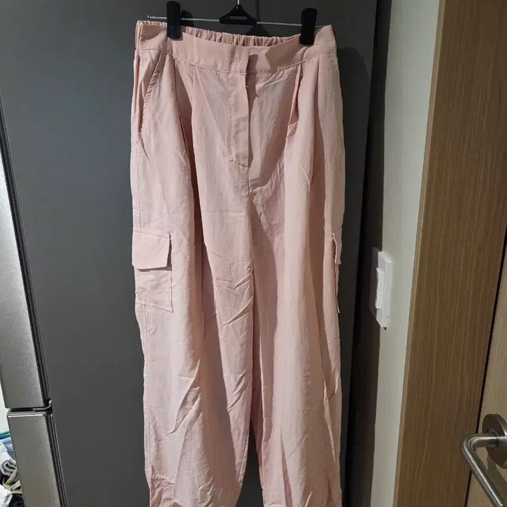 [BUNJANG] Adjustable String Jogger Pants - Pink / 여름 얇은 조거 팬츠 핑크(스트링조절가능)