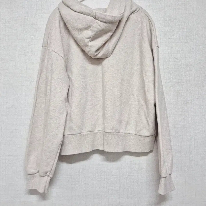 [BUNJANG] Ivory Cropped Hoodie / 아이보리 크롭 후드티