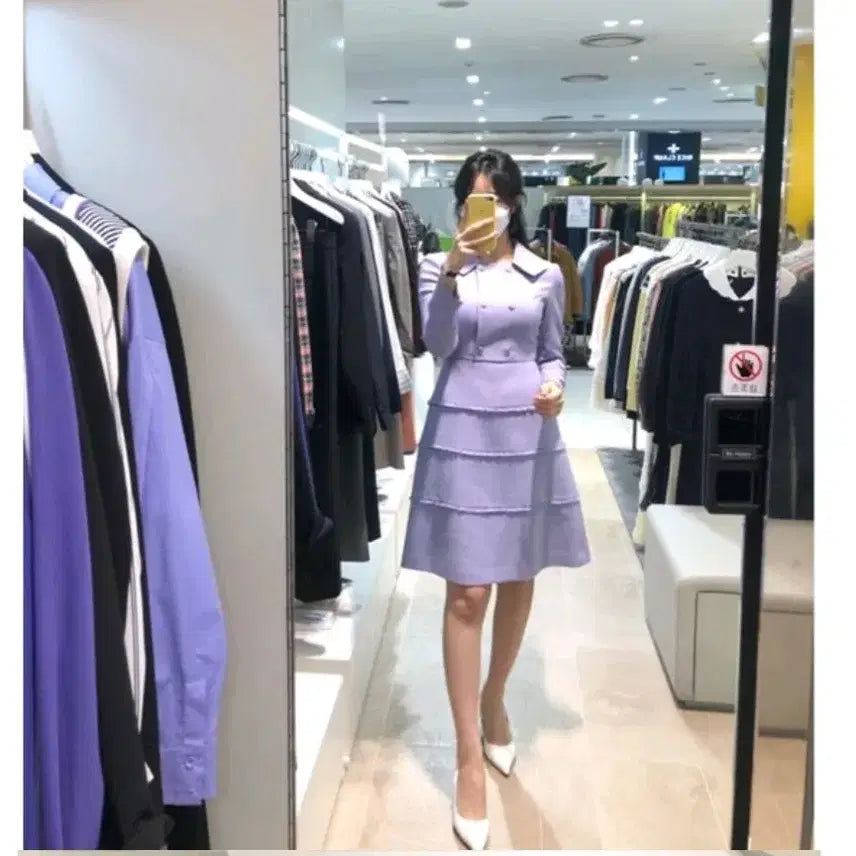 [BUNJANG] It Michaa Midi Dress Lavender Size 55 / 잇미샤 원피스 55