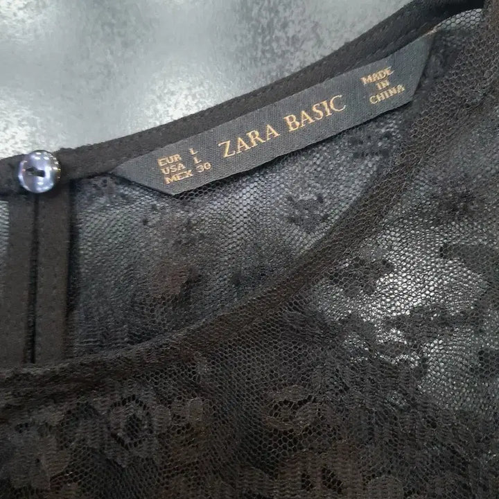 [BUNJANG] Zara Black Lace Dress / 자라 검정 레이스원피스