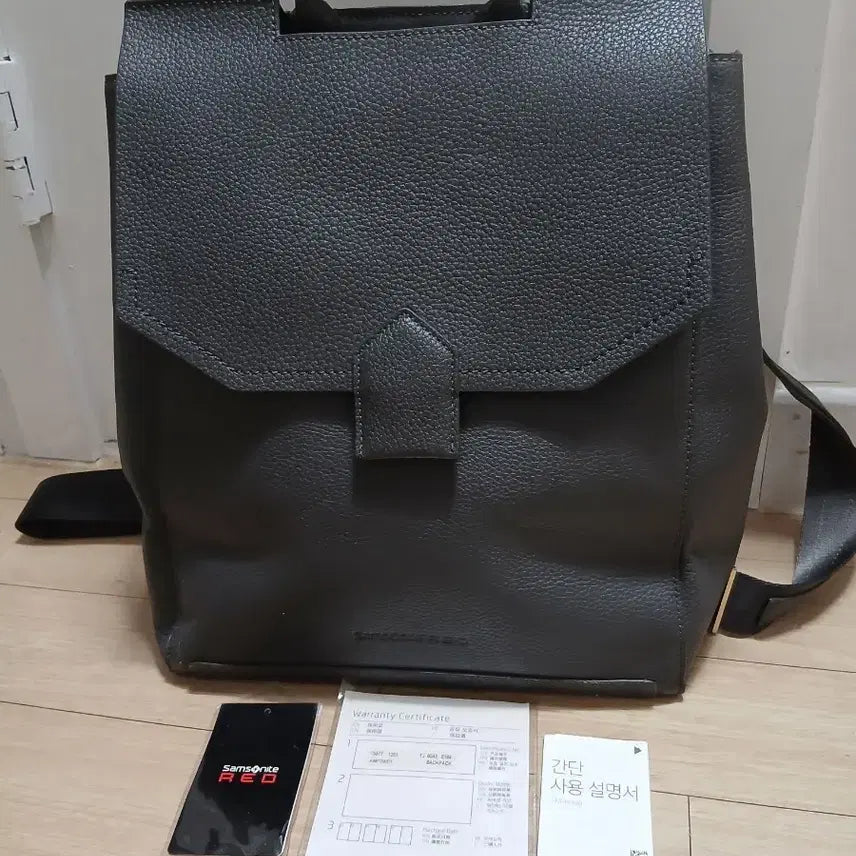 [BUNJANG] Samsonite Red Dark Grey Backpack / 쌤소나이트 레드 백팩 다크 그레이 AB6*29001