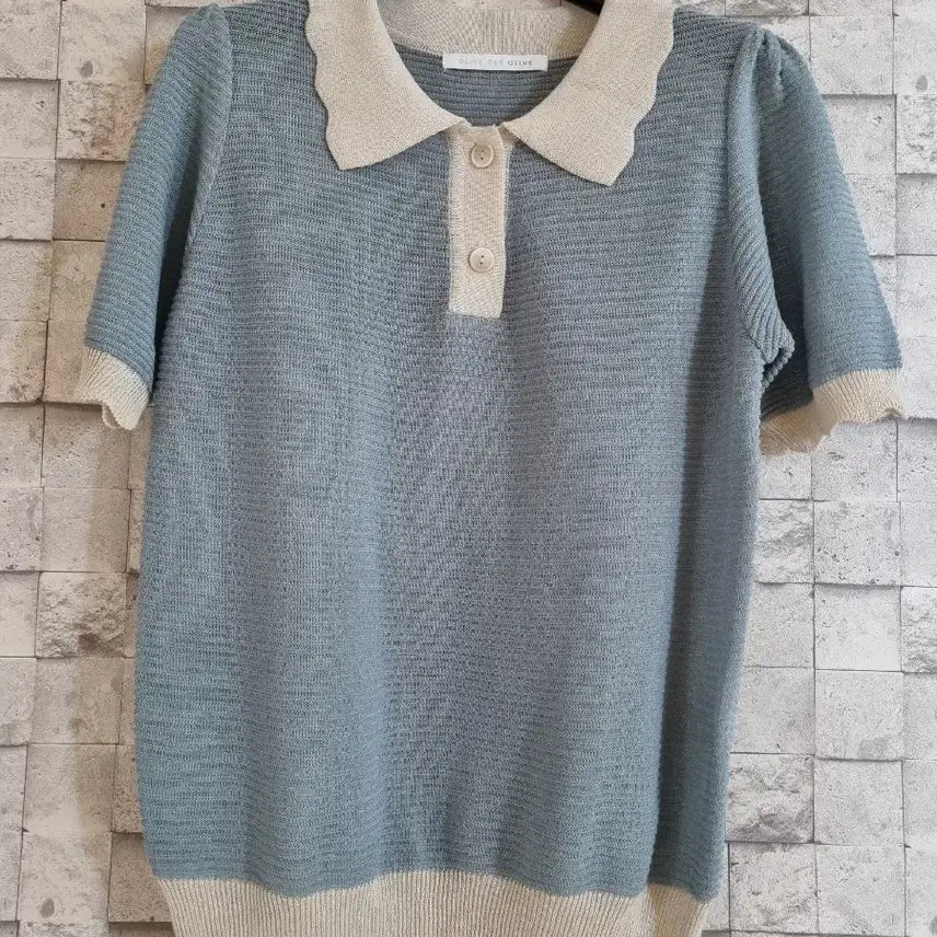 [BUNJANG] Olive des Olive Summer Short Sleeve Knit Top / 올리브데올리브 여름반팔니트