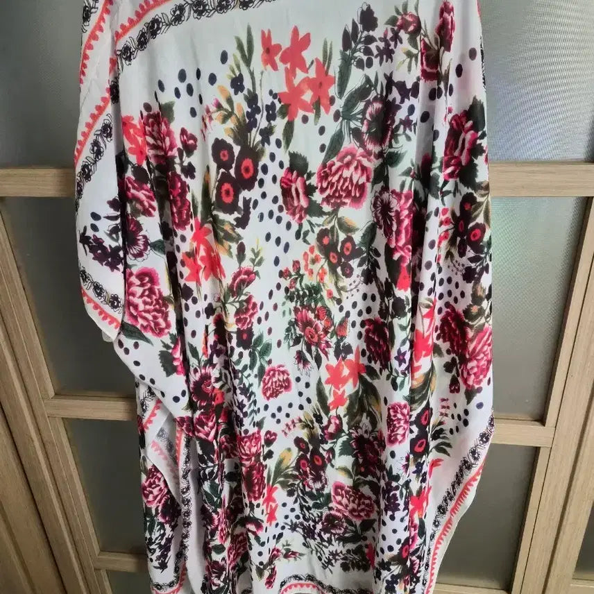 [BUNJANG] Flower Pattern Long Cardigan / 플라워 패턴 롱 가디건
