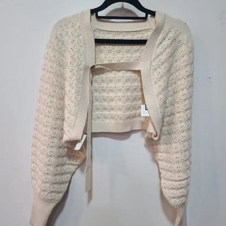 [BUNJANG] Kuos Ivory Knit Bolero / 쿠오스 아이보리 니트 볼레로