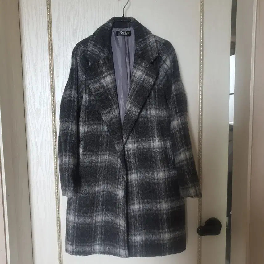 [BUNJANG] Check Wool Coat / 체크 울 코트