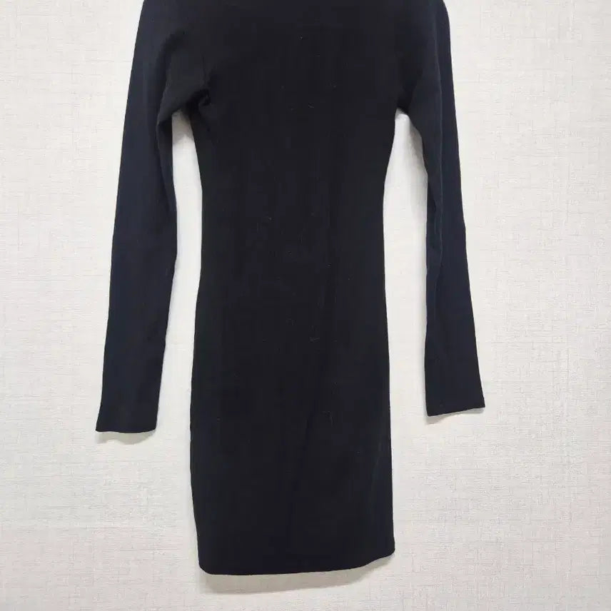 [BUNJANG] ARU Black Ribbed Mini Dress / ARU 블랙 골지 미니 원피스