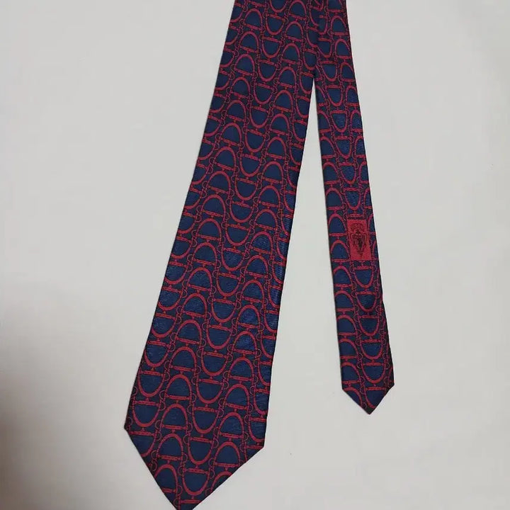 [BUNJANG] Gucci Silk Necktie Navy with Red Logo / GUCCI  구찌 넥타이