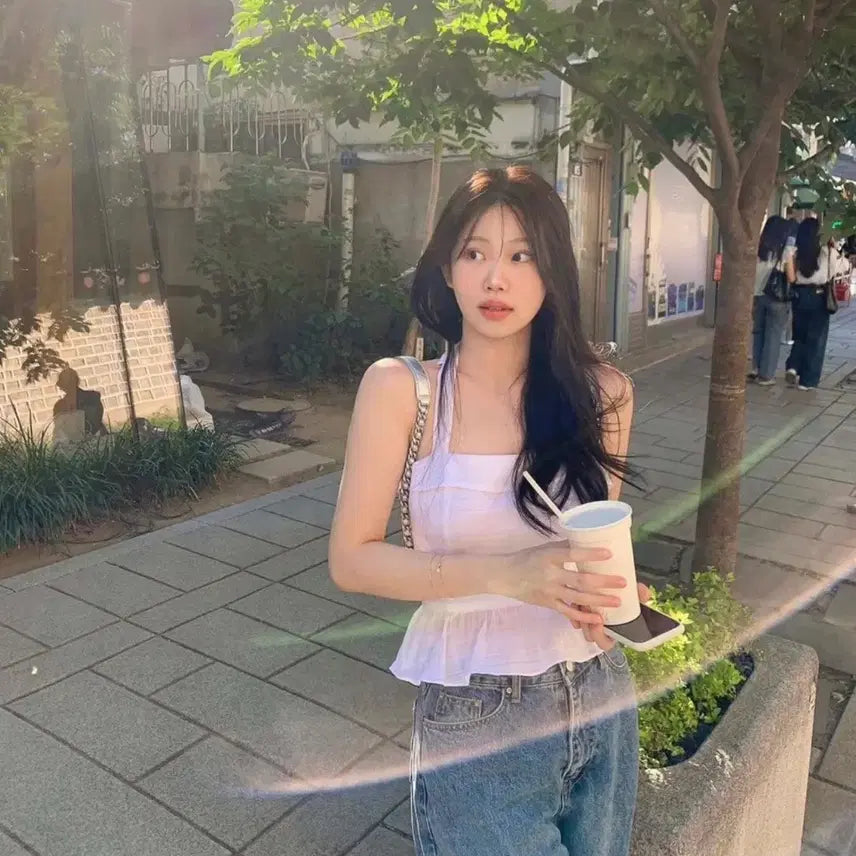 [BUNJANG] Shopont Ontmarket Moa Halter Blouse S / 샵온트 온트마켓 모아 홀터 블라우스 S