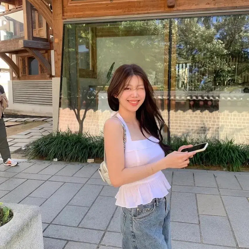 [BUNJANG] Shopont Ontmarket Moa Halter Blouse S / 샵온트 온트마켓 모아 홀터 블라우스 S