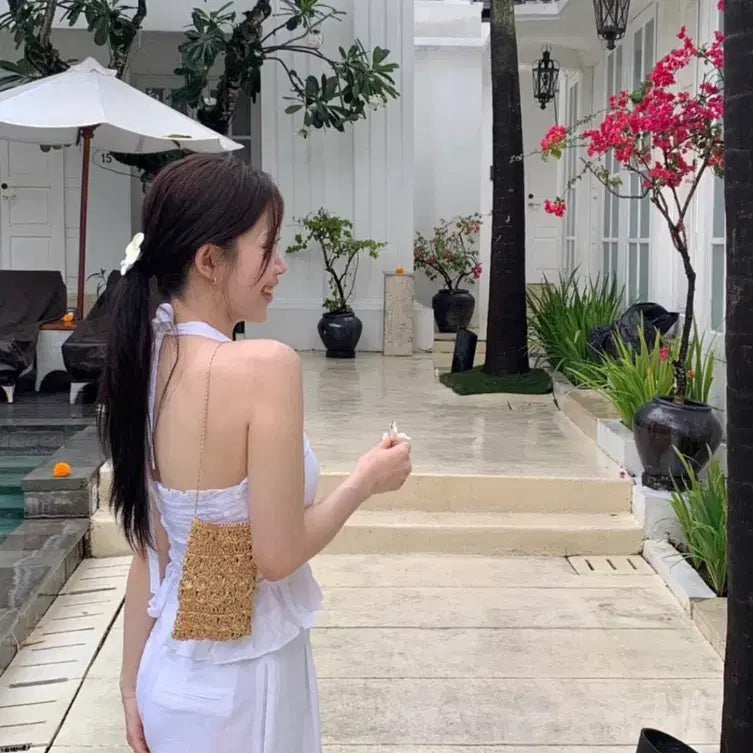 [BUNJANG] Shopont Ontmarket Moa Halter Blouse S / 샵온트 온트마켓 모아 홀터 블라우스 S