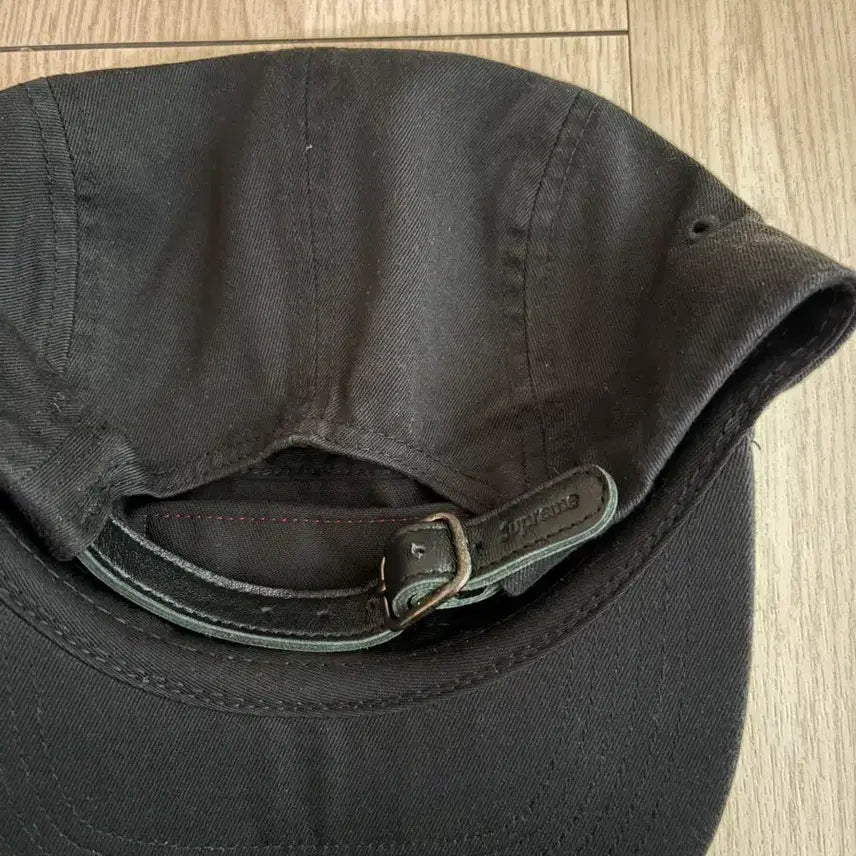 [BUNJANG] Supreme Washed Twill Chino Camp Cap Black/Red / 17FW 슈프림 워시드 트윌 치노 캠프캡 검빨