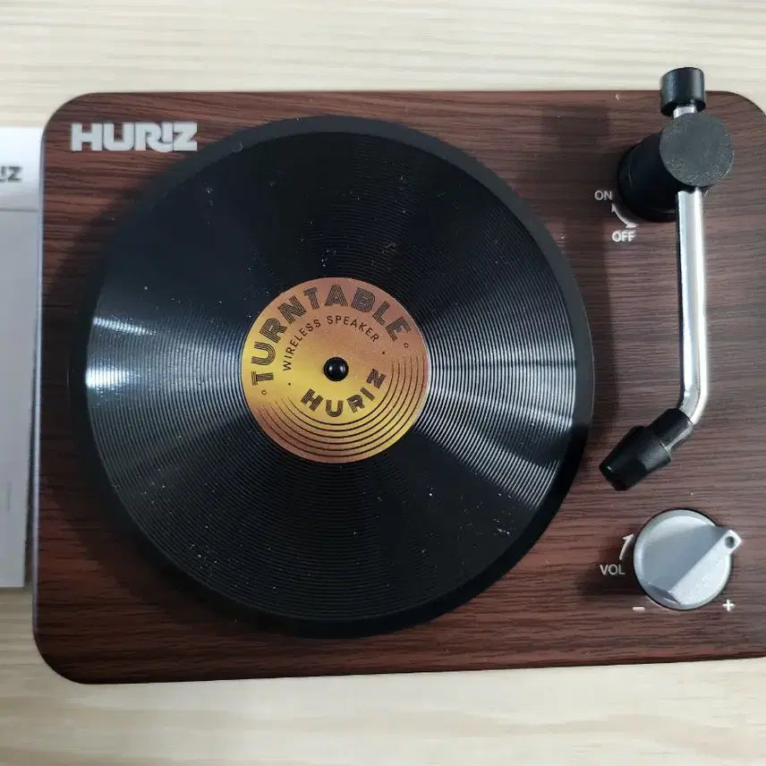 [BUNJANG] Hyurize Retro Mini Turntable Bluetooth Speaker / 휴라이즈 레트로 미니 턴테이블 블루투스 스피커