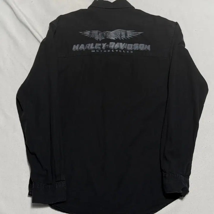 [BUNJANG] Harley-Davidson Two Pocket Black Shirt Medium / 할리데이비슨 투포켓 Black 셔츠 M