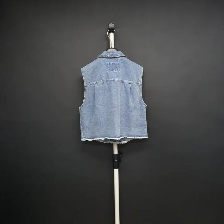 [BUNJANG] Thursday Island Denim Short Vest / 새 써스데이아일랜드 춘하추 데님 숏 베스트 66.55