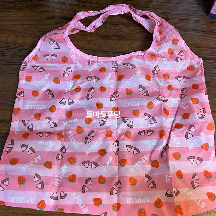 [BUNJANG] Apollo Rabbit Strawberry Chocolate Shopping Bag / 아폴로 토끼 딸기초코 장바구니