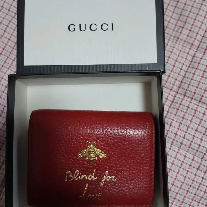 [BUNJANG] Gucci Blind for Love Wallet Red / 구찌 Blind for Love 반지갑 레드