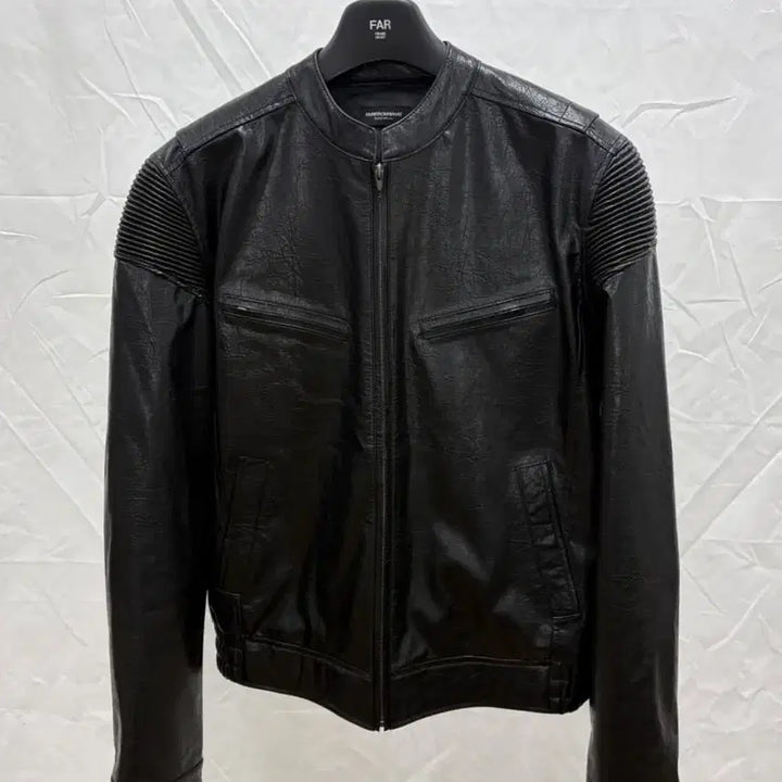 [BUNJANG] FROMWHAT / Fake Cracked Texture Leather Jacket / (새상품)파프롬왓 파 페이크 크랙드 텍스처 레더가죽자켓