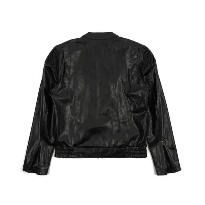 [BUNJANG] FROMWHAT / Fake Cracked Texture Leather Jacket / (새상품)파프롬왓 파 페이크 크랙드 텍스처 레더가죽자켓