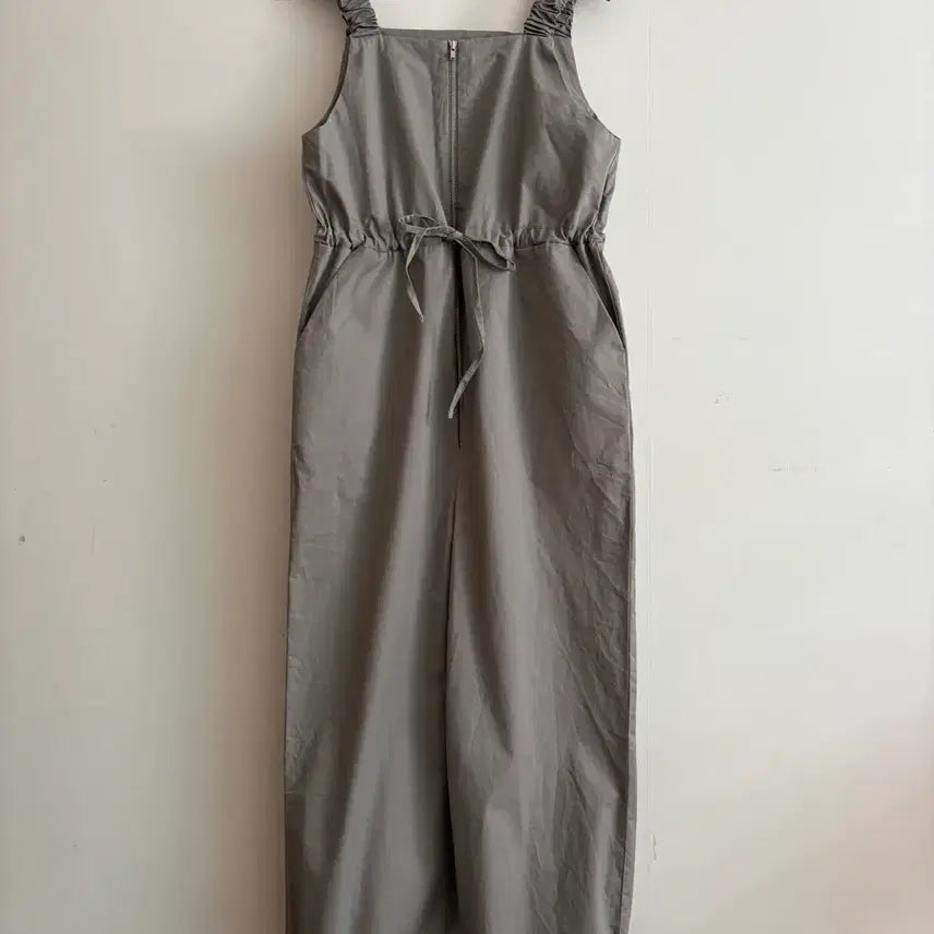 [BUNJANG] Grey Cotton Jumpsuit / 그레이 점프슈트