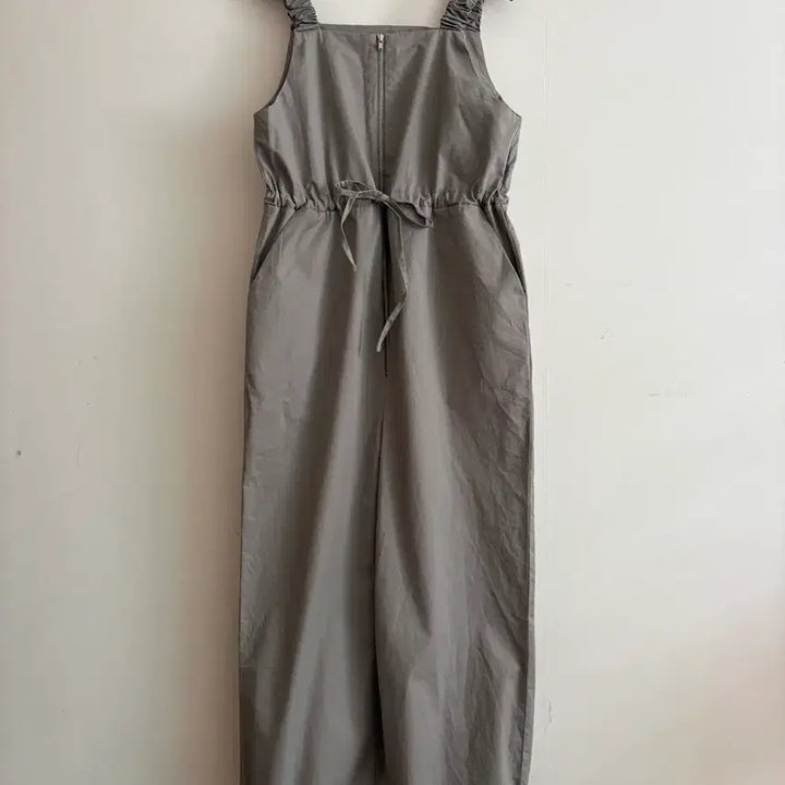 [BUNJANG] Grey Cotton Jumpsuit / 그레이 점프슈트