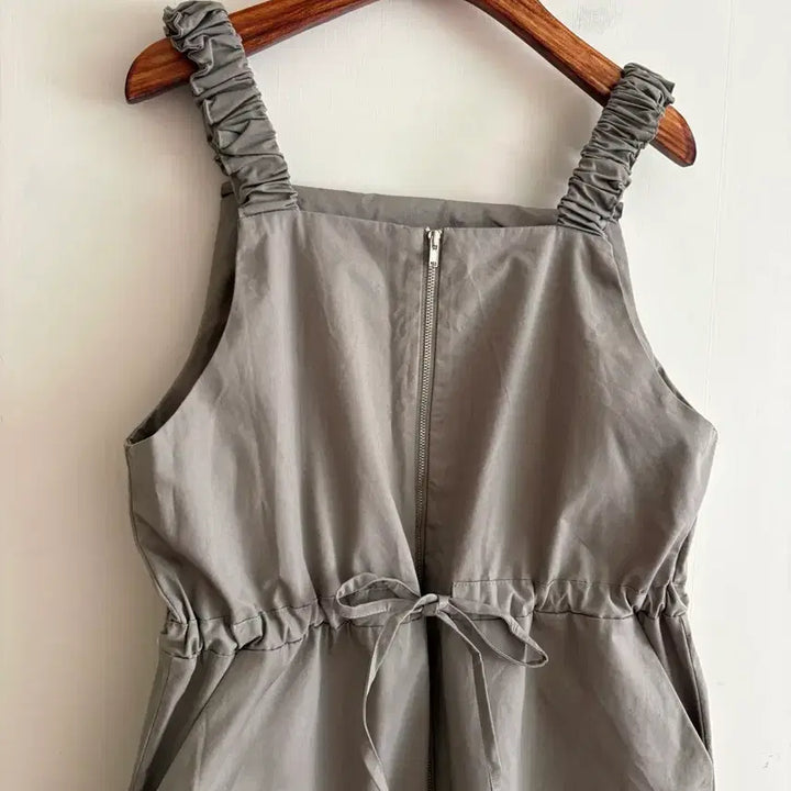 [BUNJANG] Grey Cotton Jumpsuit / 그레이 점프슈트